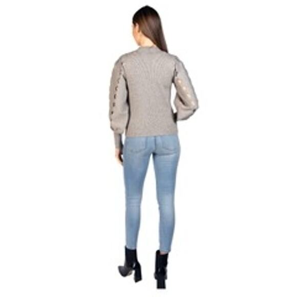 Love Token Ophelia Cut Sleeve Sweater, Black, NEW,  Size S - Picture 3 of 14